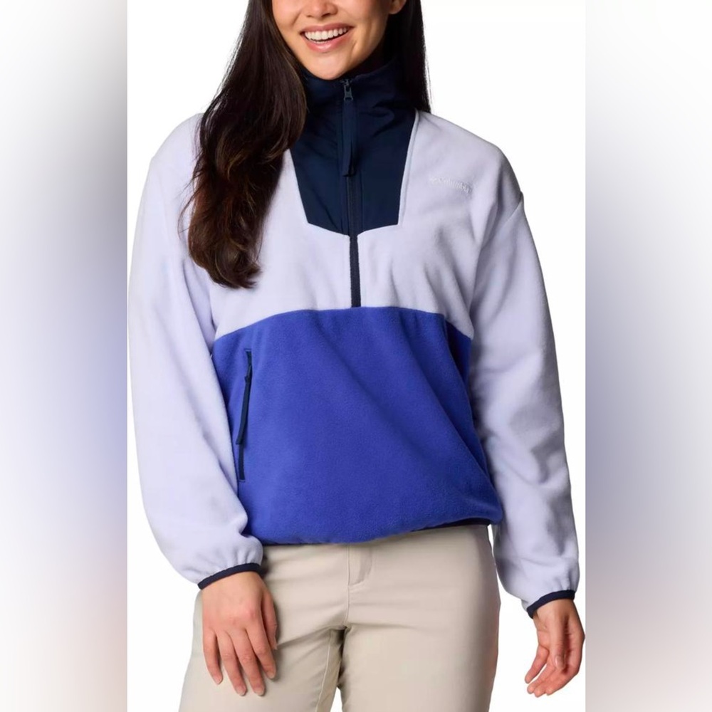 Columbia Women's Blue and White Jacket